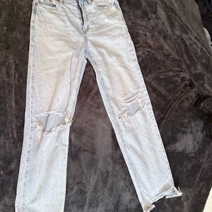 American Eagle Outfitters Light Blue High Rise Jeans